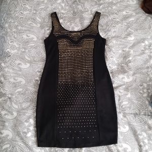 Gold and Black Dress